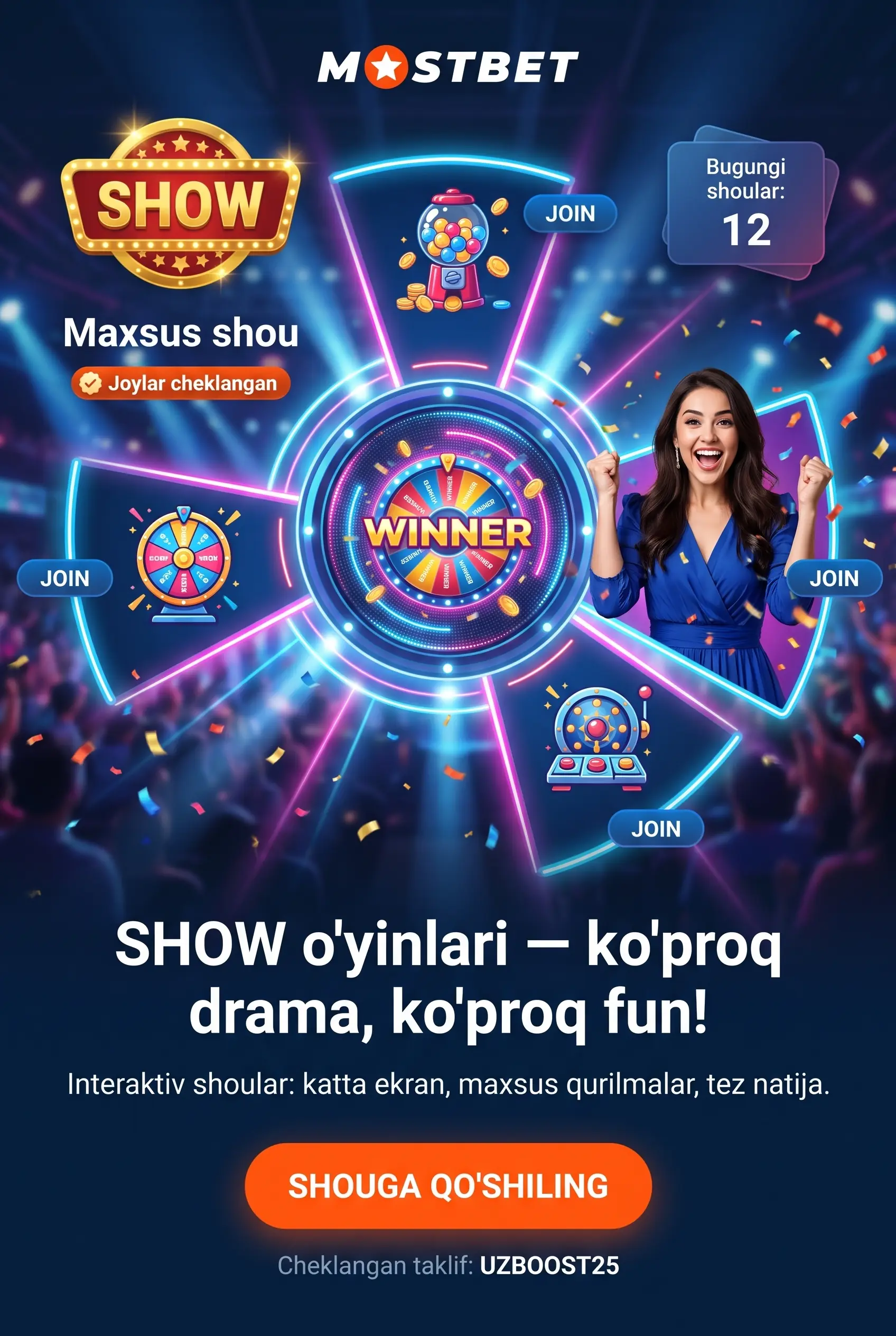 Другие живые игры в Mostbet