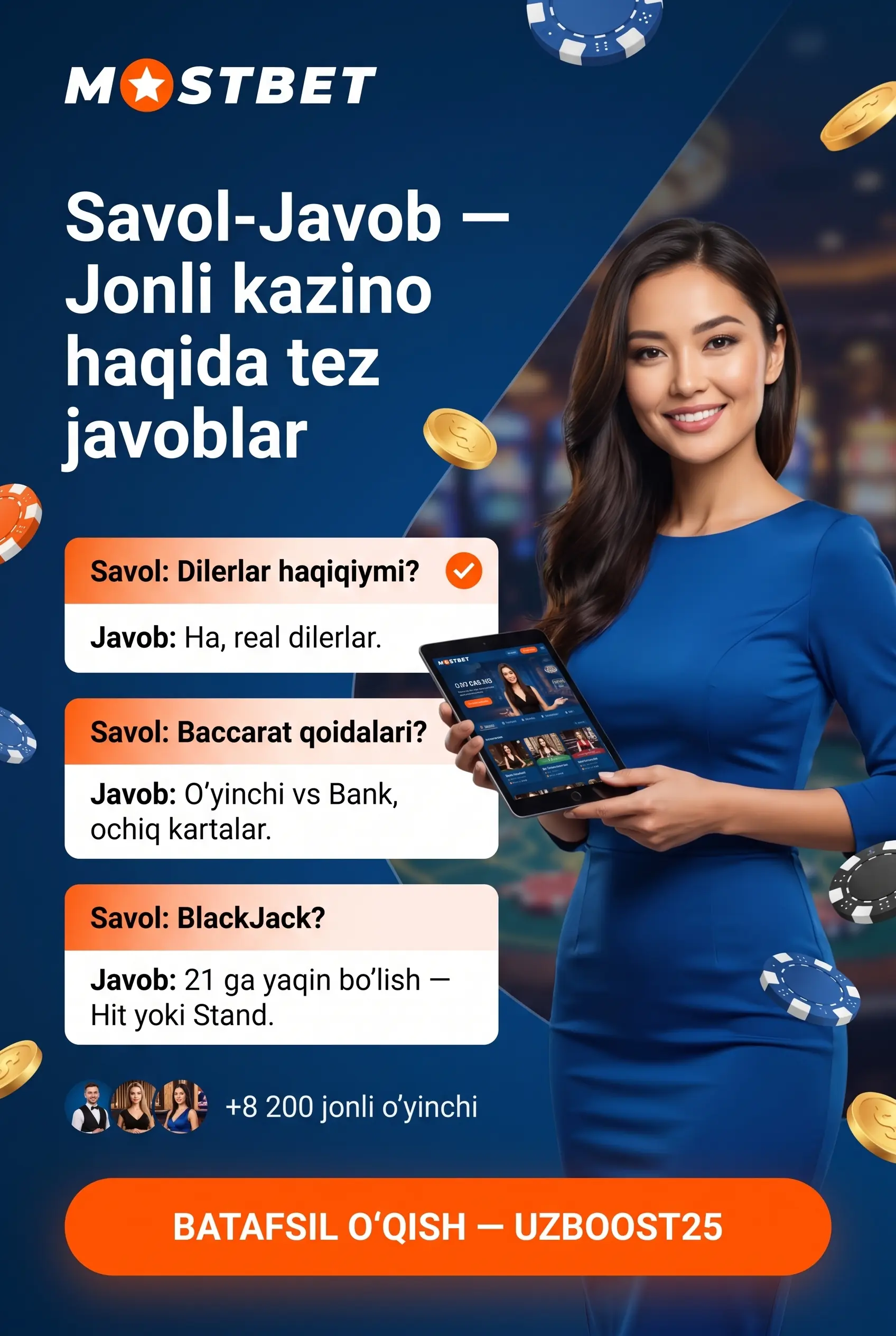 Вопросы и ответы по Mostbet лайв казино