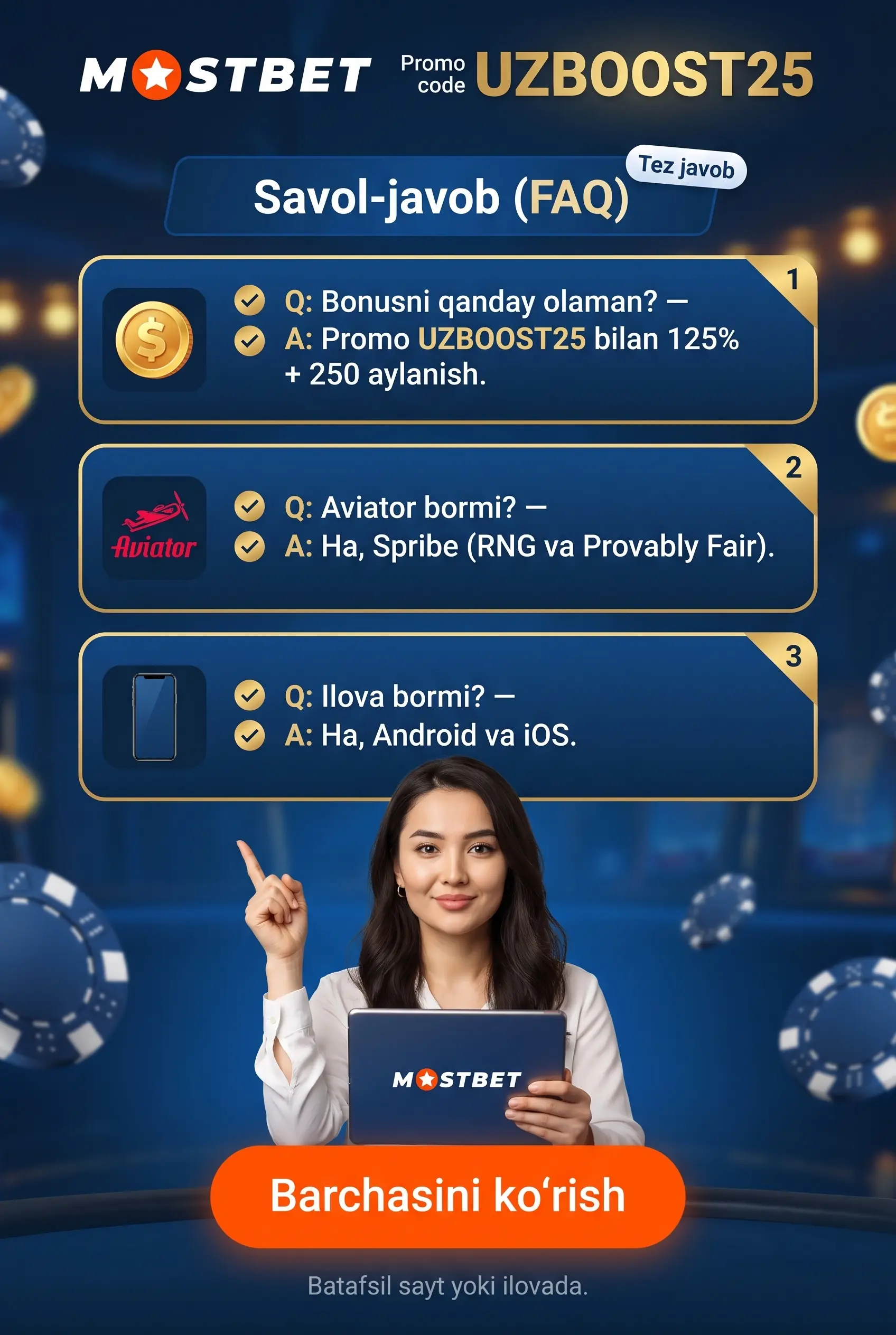 Вопросы о платформе Mostbet UZ