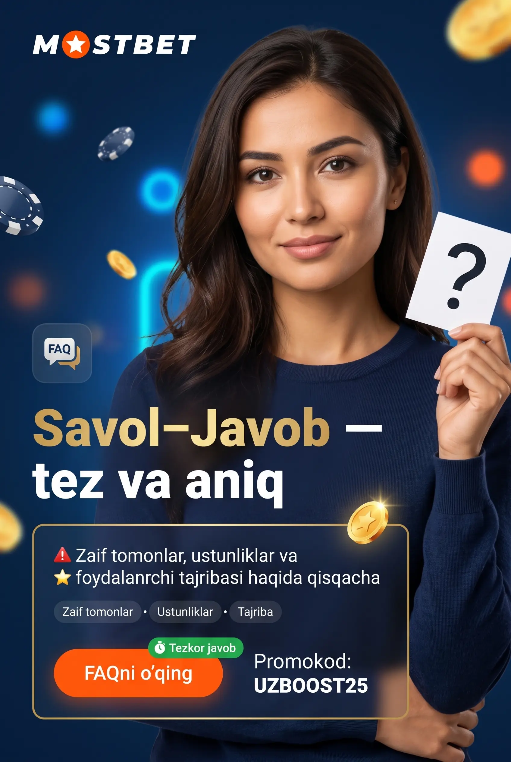 Раздел вопросов и ответов по отзывам Mostbet